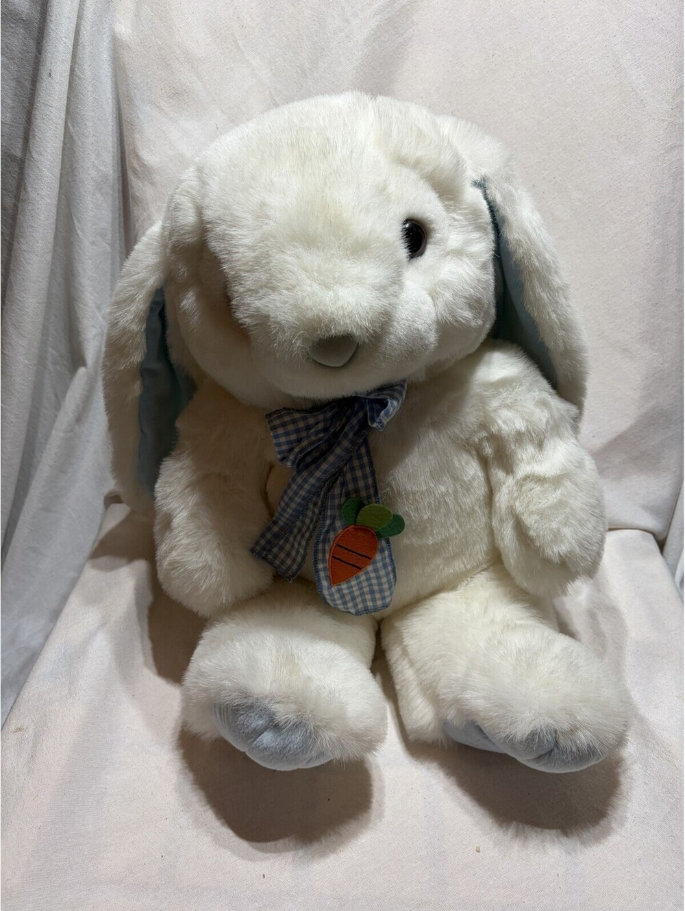 Vintage Large Easter Bunny Rabbit Plush 21” White By Chosun